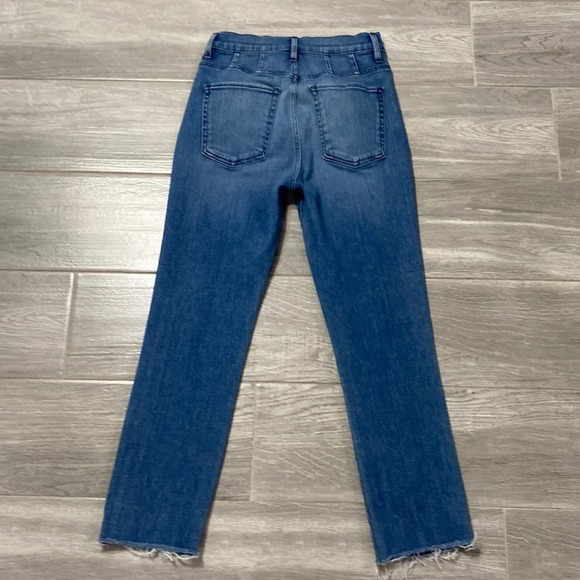 3x1 Higher Ground Jesse Straight Medium Wash Raw Hem Skinny Jeans Size 26 - Picture 2 of 6